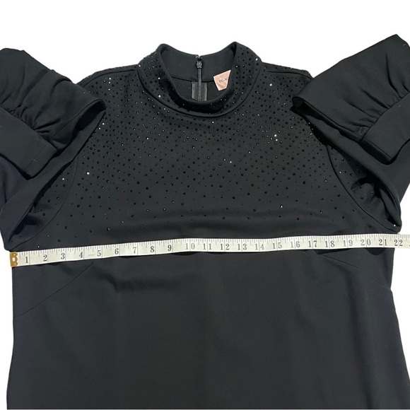 NWT Chicos Black Label Go Beaded Long Sleeve Dress sz 18 - Picture 11 of 15